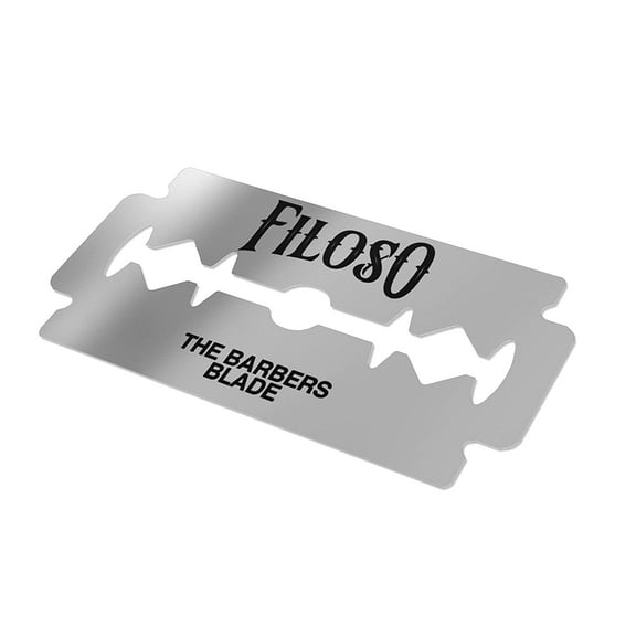 100 Filoso double edge razor blades - razor blades for barbers - Shaving Blades - Platinum Stainless Steel Double Razor Shaving Blades.