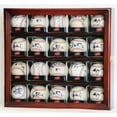 thumbnail image 1 of 20 Baseball Arcylic Cubes Display Case Cabinet Holders Rack w/UV Protection, Cherry, 1 of 4
