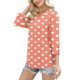 thumbnail image 4 of Neewe 3/4 Length Sleeve for Womens Polk Dot Tops Casual Crewneck Pullover Tunics Summer Comfy Blouses Fashion 2026, 4 of 7