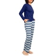 thumbnail image 2 of MINTREUS Womens Pajama Sets Soft Long Sleeve Sleepwear Ladies Loungewear Two Piece Pjs with Pockets, 2 of 7