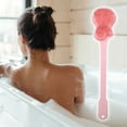 thumbnail image 5 of Unique Bargains 1Pc Back Scrubber for Shower Bath Silicone Body Brush with Long Handle for Skin Exfoliating Pink, 5 of 6