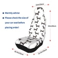 thumbnail image 4 of Sikiie Dachshund Dog Puppy Car Seat Protector 2 Pack Car Seat Cushion Mat, Car Seat Covers for SUV, Truck, Van, 4 of 7