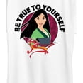 thumbnail image 3 of Disney Princess - Be True To Yourself Mulan And Mushu - Women's Short Sleeve Graphic T-Shirt, 3 of 5