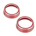 thumbnail image 4 of Button Knob Cover ,2pcs Air Conditioner Switch CD Auto Interior Accessories Aluminum Alloy Decal Trim Rings Car Air Conditioner Knob Trim Cover Decal Ring Fit For 10th, 4 of 8