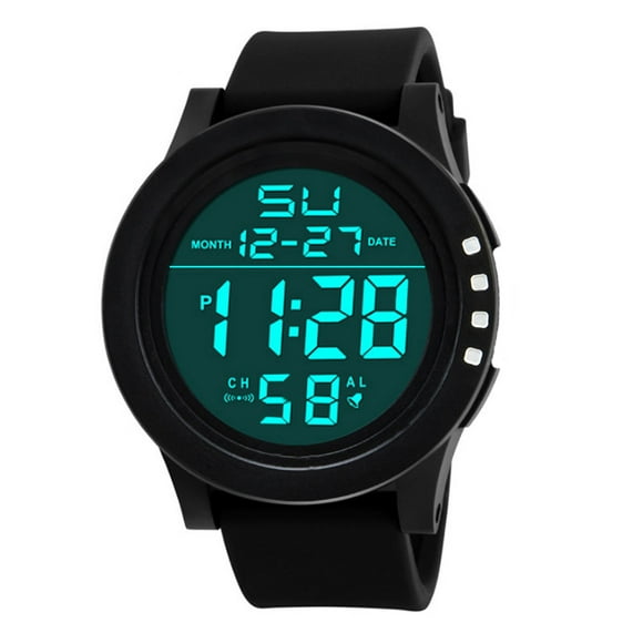 XZNGL Digital Watch Led Waterproof Digital Quartz Fashion Watch Military Sport Mens
