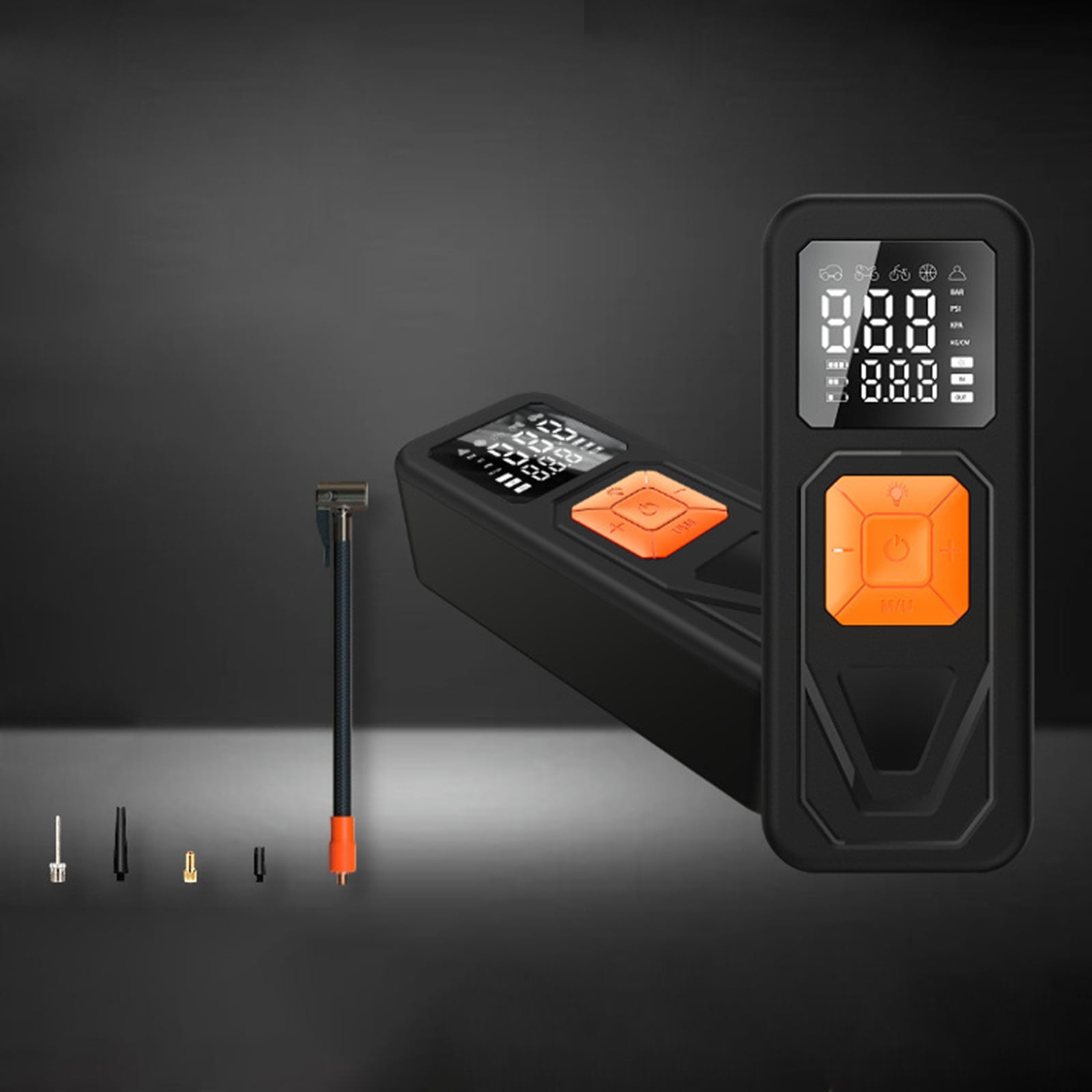 Tire Inflator Portable Air Compressor, 72W Portable Air Pumps, Accurate Pressure LCD Display,Car Bike