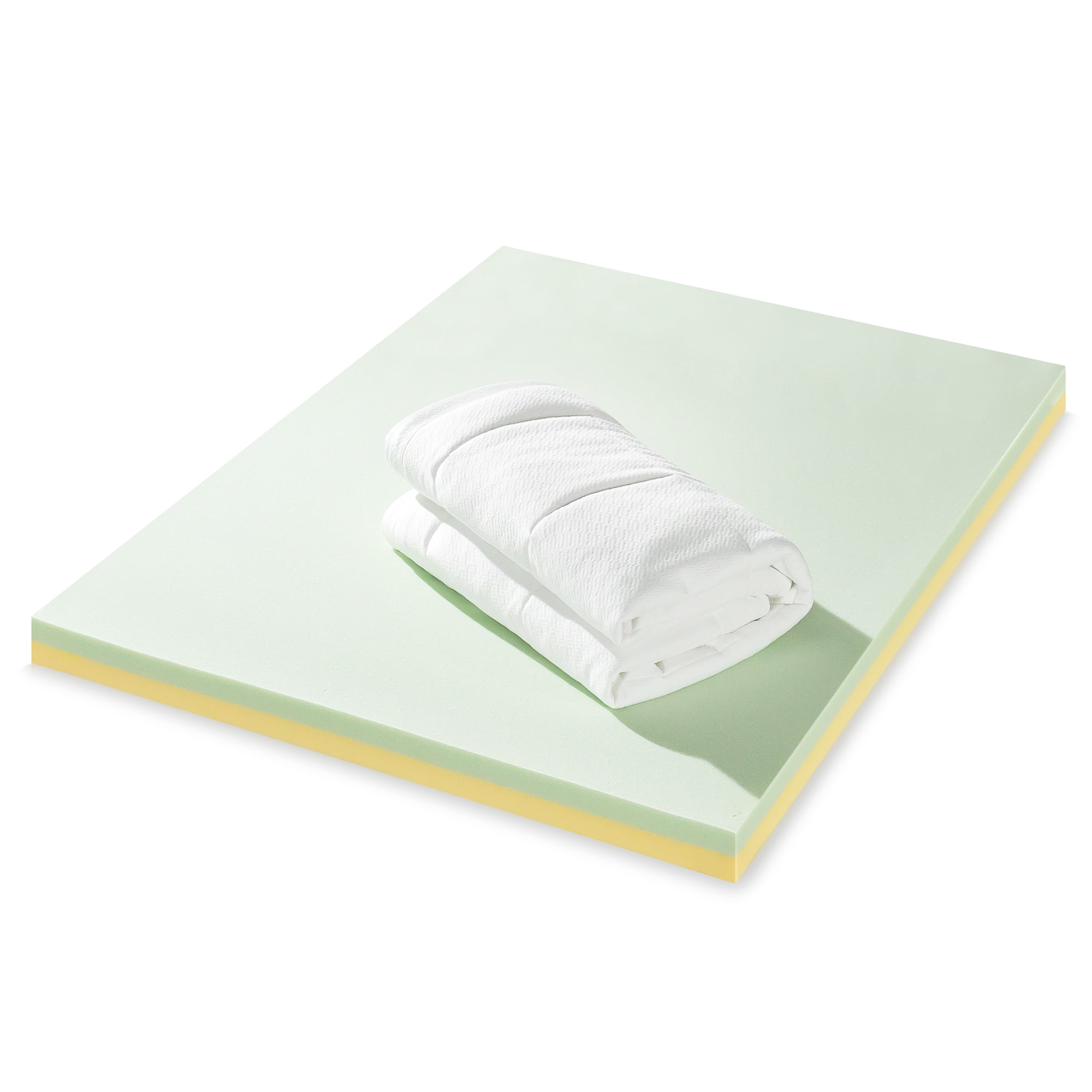 Spa Sensations by Zinus 2" Cloud Memory Foam Mattress Topper, Twin