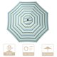 thumbnail image 1 of Yescom 8 Ft Patio Umbrella Replacement Canopy Market Table Top Sunshade Cover Garden, 1 of 11