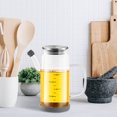 thumbnail image 4 of Glass Oil Dispenser Bottle with Drip-Free Spout | 750ml Leak-Proof Kitchen Oil Bottle for Olive Oil & Vinegar | Heat-Resistant Borosilicate Glass with Stainless Steel Lid, 4 of 6