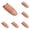 Multicolor 6PCS, variant on Trick Thumb Soft Plastic Thumb Tip Ricks Toy Tool With Red Silk Training Cloth Magician Props For Stage Bar Party Home Shows
