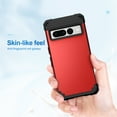 thumbnail image 2 of Jiahe Cover For Google Pixel 7 Pro 6.7 inch 3 in1 Rugged Shockproof Heavy Duty Silicone Bumper Hard PC Phone Protection Case,Red, 2 of 6