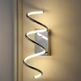 thumbnail image 2 of JONATHAN Y Scribble 7" Modern Metal Integrated LED Vanity Light Sconce, Chrome, 2 of 6