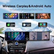 ZWNAV Dual 12.3 inch Touch Screen Android 13 Qualcomm 8 CORE Carplay Car Radio For Mitsubishi ASX 2013-2020 Car GPS Navigation Multimedia