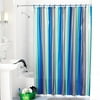 Mainstays Easy Hang Vinyl Shower Curtain with Rings, Blue Stripe