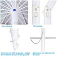 thumbnail image 4 of Yescom 7 ft Metal Rainbow Beach Patio Umbrella 16 Rib Tilt Market Umbrella, 4 of 10
