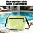 thumbnail image 4 of UNLLLL Waterproof Zipper Storage Crossbody Bag, Portable PVC Beach Toiletry Organizer, Travel Dry Shoulder Bag, for Swimming Diving Outdoor Adventure Use (Green), 4 of 7