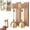 2PCS, variant on Wooden Door Bell - Copper Shopkeepers Bell | Wooden Door Chime, Reliable Arrival Alert Wind Chime Alert Decoration for Home Shop Entrance Garden Gate Backyard, Hanging Ornament