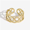 thumbnail image 3 of S925 Bague en Argent Sterling Bague Creuse pour Femmes avec Taille Réglable, 3 of 9