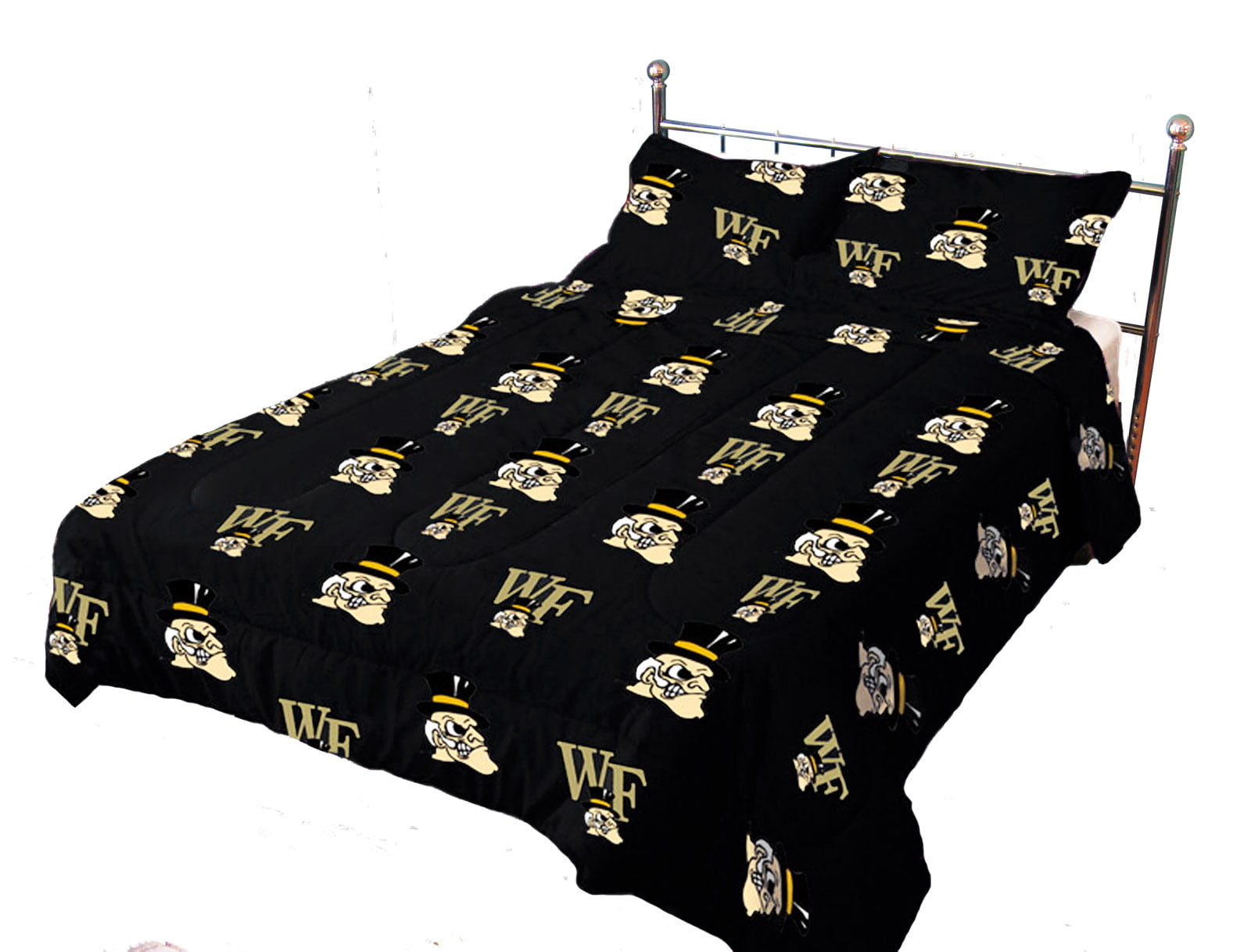 Wake Forest Demon Deacons Twin Sheet Set Solid From College Covers Twin 