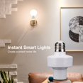 thumbnail image 4 of Smart Light Holder Timing Function Timer Setting Voice Command Flame Retardant Easy Installation Control-Light PC Material  Smart Light Socket E27 Lamp Holder for Home, 4 of 9