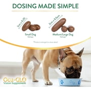 Ocu-GLO Vision Supplement for Small Dogs by Animal Necessity with Lutein, Omega-3 Fatty Acids, Grape Seed Extract and Antioxidants to Promote Eye Health in Dogs, 90ct Liquid Gelcaps