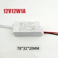thumbnail image 1 of Bgsha Adaptateurs de Pilote LED Transformateur Alimentation AC à DC 12V pour Bande Lumineuse LED, 1 of 5