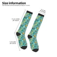 thumbnail image 2 of Naloa Trucks And Excavators Thigh High Socks Extra Long Stretchy Sock Women Over Knee High Opaque Stocking Daily Wear, 2 of 6