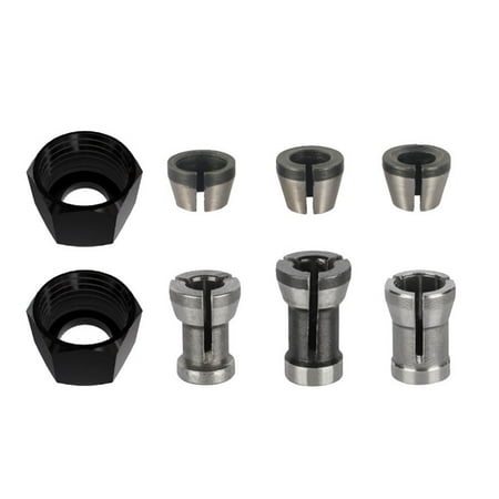 

BAMILL 8pcs 6mm/6.35mm/8mm Collet Chuck Engraving Trimming Machine Milling Cutter Tools