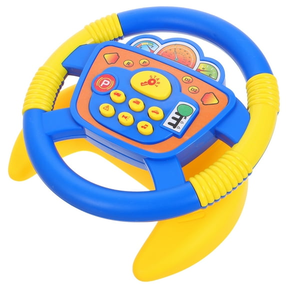 Steering Wheel Toy with 360degree Rotation for Kids in Car Seat Plastic Base Included