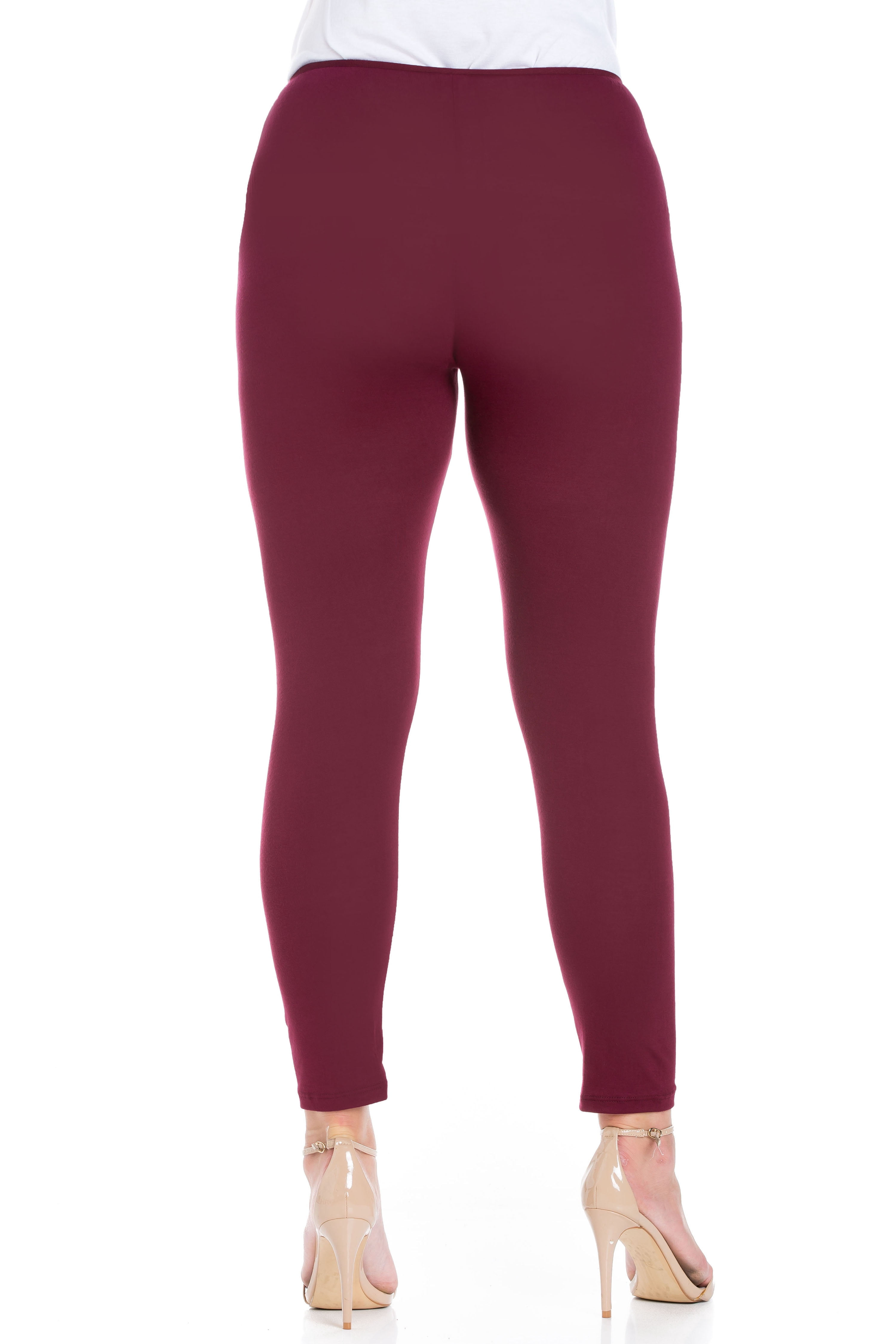 24/7 Women's Plus Size Comfort Apparel Comfortable Ankle Length Plus Size Leggings