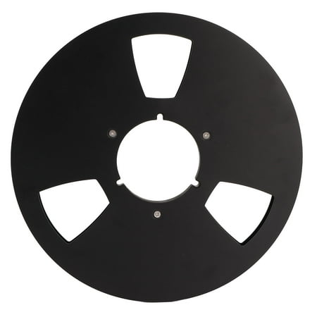 

Recording Tape Reel Durable Bend Resistant Aluminum Alloy 1/4 10 Inch Empty Tape Reel For Reel Tape Recorder Accessory Silver Black