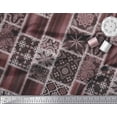 thumbnail image 3 of Soimoi Poly Georgette Fabric Paisley,Mandala & Quatrefoil Patchwork Print Sewing Fabric Yard 42 Inch Wide, 3 of 3