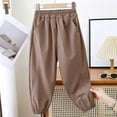 thumbnail image 2 of SJLDQY Boys Joggers Elastic Waist Loose Fit Sweatpants Lightweight Breathable Casual Trousers with Pockets, 2 of 4