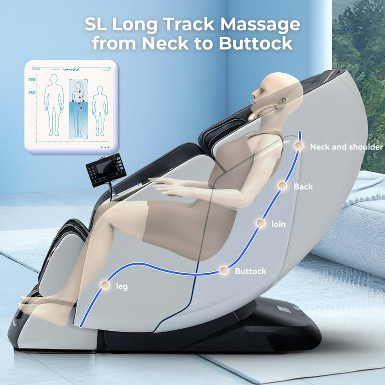 MassaMAX MT398 4D Massage Chair 2024, Electric Footrest