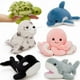 thumbnail image 1 of 6 juguetes de peluche MaoGolan con forma de animal marino, 25 cm, ballena, tiburón y tortuga, 1 of 7
