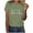 Green, variant on Ichuanyi Women's T-Shirt Graphic Tees Love Printed Casual Short Sleeve Tops Summer Loose Top