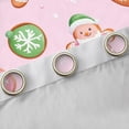 thumbnail image 4 of Manfei Cute Gingerbread Man Black Out Curtains,Merry Christmas Curtains Pack of 2 (42x63 Each),Pink Green Bedroom Curtains For Girls,Ultra Soft Home Decor, 4 of 6