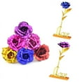 thumbnail image 6 of Gold Plated Rose Flower Handmade Valentine's Day Party Home Decor Flowers, 6 of 6