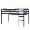 thumbnail image 6 of Leumius Twin Loft Bed with Ladder, Bed Platform of Strengthened Slats Solid Wooden Bed for Boys Girls Blue, 6 of 9