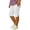 aa3 White, variant on Girls Shorts Size 8-9 Kids Shorts Girls Bermuda Shorts Knee Length High Waisted Summer Shorts with Pockets