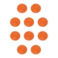 thumbnail image 2 of Cateissary Manteles individuales inodoros, amplia aplicación, resistentes y duraderos, modernos, simples, redondos, manteles individuales, color naranja 10Conjunto, 2 of 6