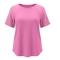 thumbnail image 7 of Admvng Womens Tops Fashion Summer Short Sleeve Round-Neck Comfy Solid Regular Tank Tops S-2XL, 7 of 7