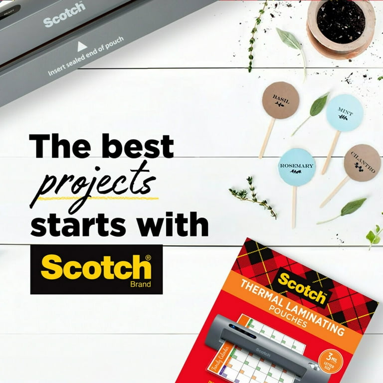 【30％OFF】 Scotch Brand Letter Fits Clear, Pouches, Laminating Thermal ラミネーター