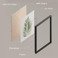 thumbnail image 4 of PixonSign Framed Wall Art, Banana Palm Monstera Leaf Posters, Set of 4 Green Pastel Wall Decor Prints, Nature Wilderness Plant Wall Décor Artwork for Living Room, Bedroom, Office - 12"x16" Black, 4 of 5