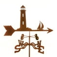 thumbnail image 1 of EZ Vane EZ1606-PT Lighthouse Weathervane with Post Mount, 1 of 1