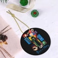 thumbnail image 5 of Rick And Morty Christmas Ceramic Round Ornaments Print Decorative Hanging Ornaments For Xmas Tree Holiday Party Decoration 1 Pcs, 5 of 9