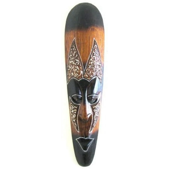 African Wall Mask Lucky in Love Woman, 20"