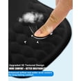 thumbnail image 4 of Wrongduck Ergonomic Mouse Mat with Wrist Rest Memory Foam Cushion Smooth Lycra Surface Non Slip Base Office Computer Desk Pad Black, 4 of 7