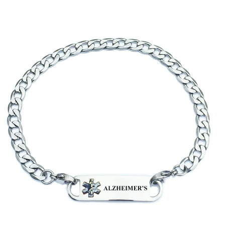 Universal Medical Data Curb Link Alzheimer S Alert Id Curb Link Alzheimer S Medical Alert Id Bracelets
