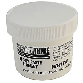 System Three 3200A04 White Paste Pigment Coating, 2 Oz. Bottle